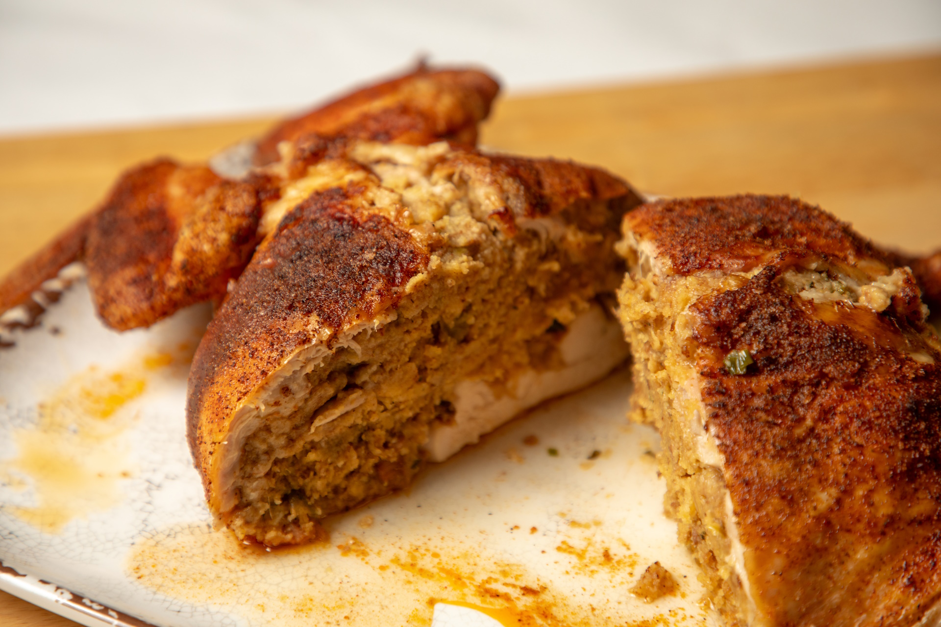 Deboned Stuffed Chicken